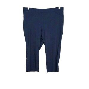 Prophecy Crop Pants size 18 Capris Pull-on Navy